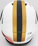TREY LANCE AUTOGRAPHED 49ERS LUNAR ECLIPSE WHITE HELMET BECKETT QR 194743