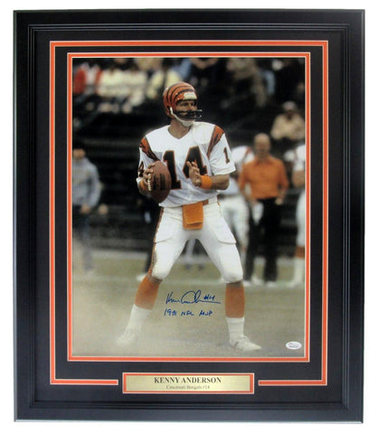 Kenny Anderson Autographed Cincinnati Bengals 16x20 Photo Framed JSA 211138