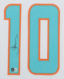 Tyreek Hill Signed Miami Dolphins 35"x43" Framed Jersey (Beckett) All Pro W.R.