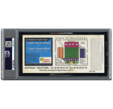 Didier Drogba Signed 2003 Marseille Debut Match Ticket Inscribed Debut - PSA 2