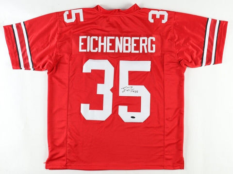 Tommy Eichenberg Signed Ohio State Buckeye Red Jersey (Playball Ink) 2023 L.B.
