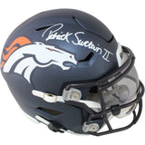 Patrick Surtain Autographed Denver Broncos Midi Helmet Beckett Witness 53158