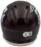 Mike Evans Autographed Texas A&M Aggies Signed Football Mini Helmet Beckett MAR