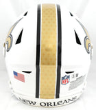 Ricky Williams Signed Saints F/S Alt 25 SpeedFlex Helmet SWED - Beckett W Holo