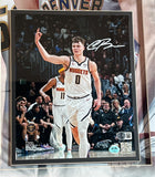 Christian Braun Autographed Dual-Image 8x10 Photo (Nuggets & Kansas Jayhawks BAS