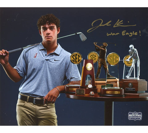 Jackson Koivun Signed Auburn Golf Unframed 8x10 Photo with "War Eagle" Insc