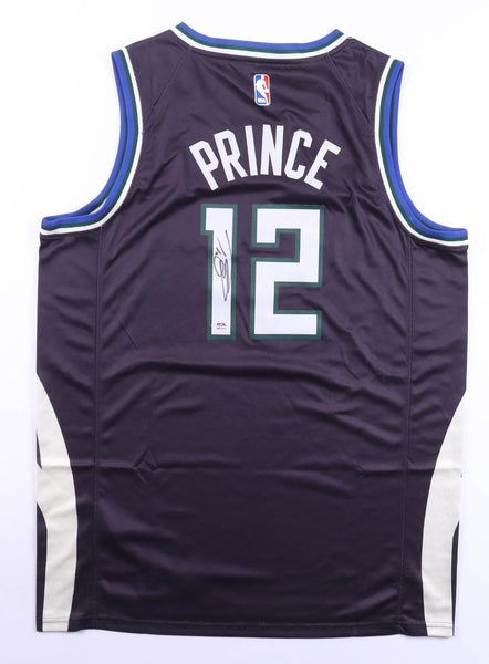 Taurean Prince Signed Milwaukee Bucks Jersey (PSA) 2xNBA Cup Champ 2023 & 2024