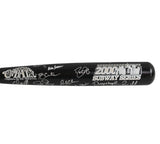 12 New York Yankees Alumni Signed Cooperstown Black MLB Bat - Dave Justice