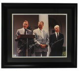 George Bush, Ted Williams, Joe DiMaggio Signed Framed 16x20 At White House Photo