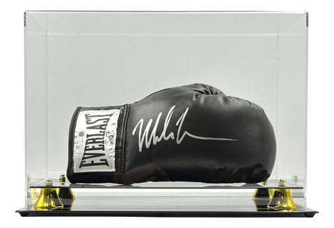 Mike Tyson Signed Black Everlast Right Hand Boxing Glove JSA QR Hologram w/ Case