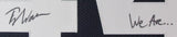 Tyler Warren Autographed Blue Custom Football Jersey Penn State Framed JSA 92714