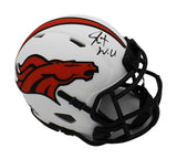 Javonte Williams Signed Denver Broncos Speed Lunar NFL Mini Helmet