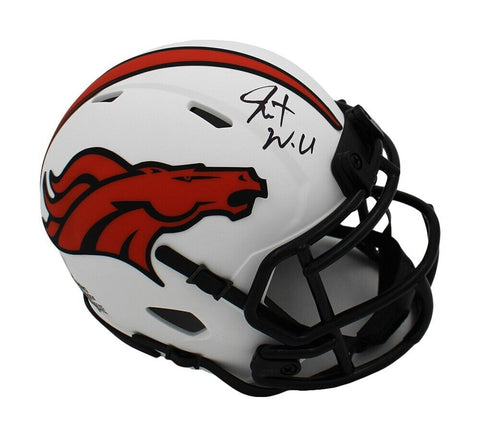 Javonte Williams Signed Denver Broncos Speed Lunar NFL Mini Helmet