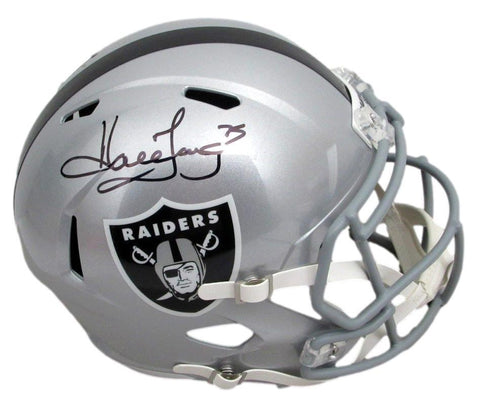 Howie Long HOF Autographed Full Size Speed Replica Helmet Raiders Beckett