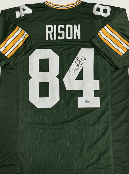 ANDRE RISON Signed Replica Green Jersey w/ SB XXXI - Green Bay Packers - BAS