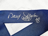 DALLAS COWBOYS DARYL JOHNSTON AUTOGRAPHED WHITE JERSEY BECKETT BAS QR 212609