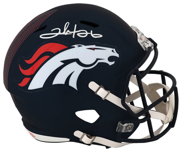 Clinton Portis Signed Broncos Current Riddell Full Size Replica Helmet -(SS COA)