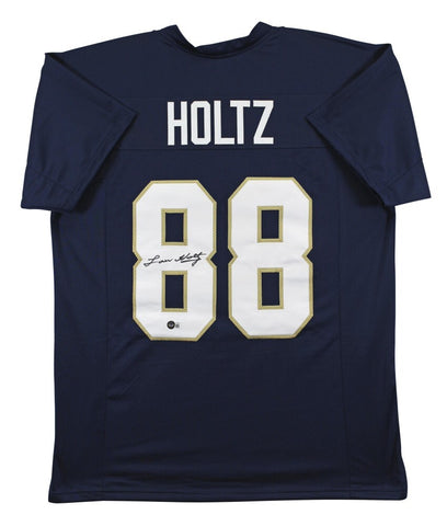 Lou Holtz Signed Notre Dame Fighting Irish Pro Cut Jersey (Beckett) 1988 Champs