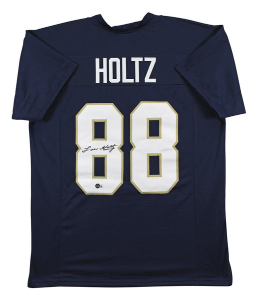 Lou Holtz Signed Notre Dame Fighting Irish Pro Cut Jersey (Beckett) 1988 Champs