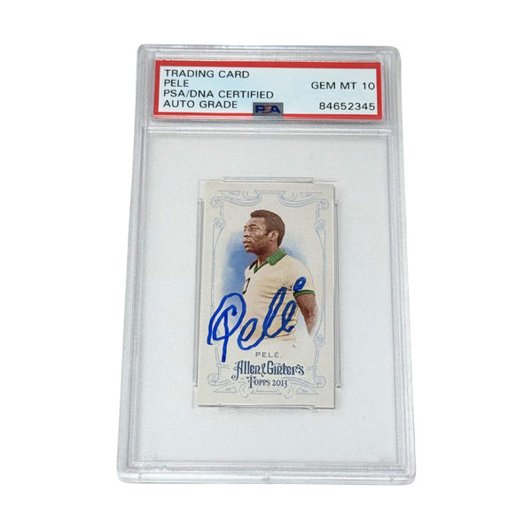 Pele Signed 2013 Topps Allen & Ginter's Mini Card - PSA Autograph 10