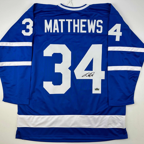 Auston Matthews Facsimile Signed Autographed Toronto Maple Leafs