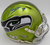Kenneth Walker III Autographed Seahawks Flash Green Mini Helmet Beckett W412488