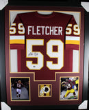 LONDON FLETCHER (Commanders TOWER) Signed Autographed Framed Jersey Beckett