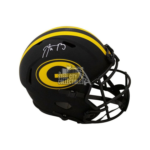 Aaron Rodgers Autographed Packers Eclipse Replica Full-Size Helmet - Fanatics