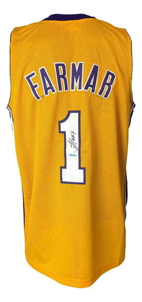 Jordan Farmar Signed Los Angeles Lakers Jersey (UDA) 2xNBA Champion 2009 & 2010