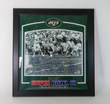 Super Bowl lll 16x20 Photo New York Jets Framed (Namath, etc.) - Fanatics COA