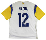 Rams Puka Nacua Authentic Signed White Nike Limited Jersey Autographed Fanatics