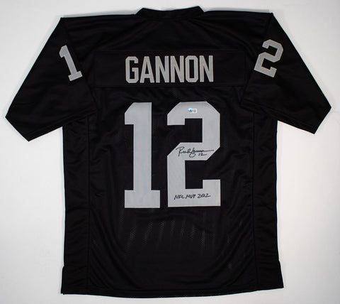 Rich Gannon Signed Oakland Raiders Black Jersey Inscribed NFL MVP 2002 (Beckett)