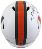 Miami Clinton Portis "All About the U" Signed Full Size Speed Rep Helmet BAS Wit