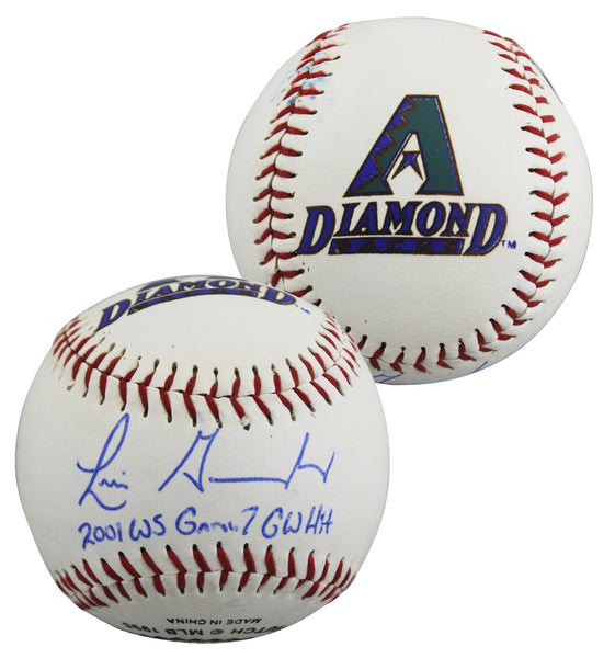 D-Backs Luis Gonzalez "2001 WS Game 7 GW Hit" Signed Hutch Baseball BAS #BX68745