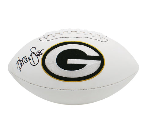 Dorsey Levens Signed Green Bay Packers Embroidered White Football