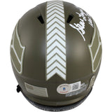 Steve Largent Autographed Seattle Seahawks 2022 STS Mini Helmet Beckett 53641