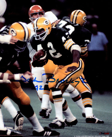 Packers Hall of Famer JOHN BROCKINGTON Signed 8x10 Photo #9 AUTO ~ 1971 ROY,