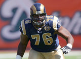 Orlando Pace Signed St Louis Rams Jersey (Beckett) Hall of Fame Offensive Tackle