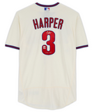 BRYCE HARPER Autographed "21 NL MVP" Phillies Authentic Cream Jersey FANATICS