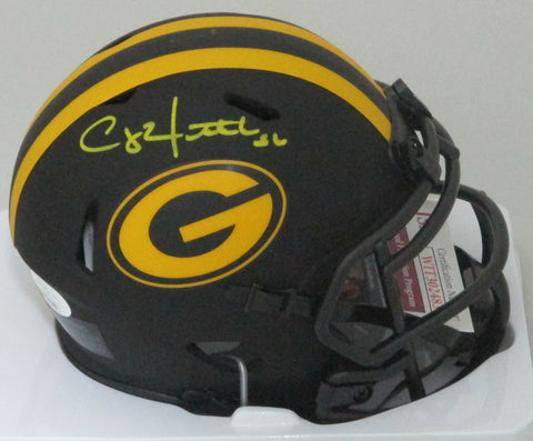 Packers CLAY MATTHEWS Signed Riddell ECLIPSE Speed Mini Helmet AUTO - JSA
