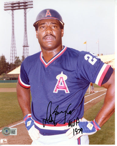 Don Baylor Autographed/Signed Anaheim Angels 8x10 Photo MVP 1979 Beckett 55830