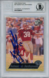 Sebastian Janikowski Signed 2000 Press Pass #35 Rookie Card Beckett Slab 35027