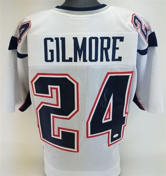 Stephon Gilmore Signed New England Patriots Jersey (JSA COA) 5xPro Bowl DB