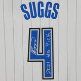 Jalen Suggs Orlando Magic Signed Assoc Swingman Jersey w/2021 5 Draft Pick