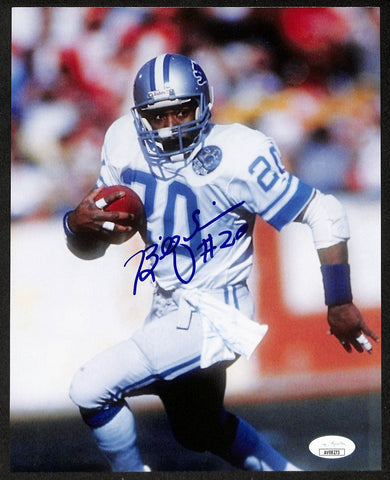 Billy Sims Signed/Autographed 8x10 Photo Detroit Lions JSA 195935