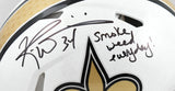Ricky Williams Signed Saints F/S Alt 25 Speed Authentic Helmet - Beckett W Holo