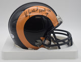 Kevin Greene HOF LA Rams Signed/Inscr Mini Football Helmet PSA/DNA 211962