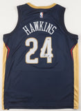 Jordan Hawkins Signed New Orleans Pelicans Jersey (PSA) 2023 1st Round Pk/ UConn