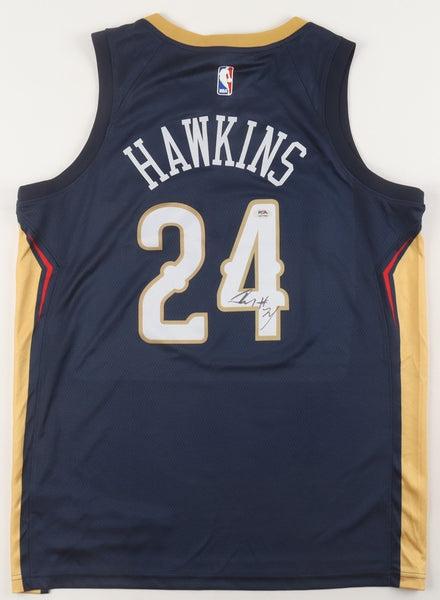 Jordan Hawkins Signed New Orleans Pelicans Jersey (PSA) 2023 1st Round Pk/ UConn