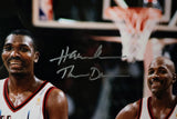 Hakeem Olajuwon & Clyde Drexler Rockets Autographed 16x20 Photo Fanatics COA
